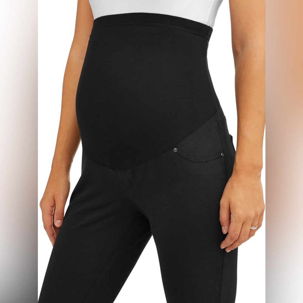 Black maternity jegging